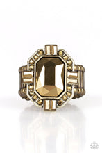 Load image into Gallery viewer, Paparazzi "Outta My Way!" Brass Ring Paparazzi Jewelry
