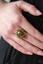 Load image into Gallery viewer, Paparazzi "Outta My Way!" Brass Ring Paparazzi Jewelry
