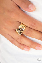 Load image into Gallery viewer, Paparazzi VINTAGE VAULT "This ISLAND Is Your ISLAND" Brass Ring Paparazzi Jewelry
