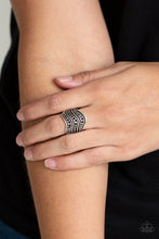 Load image into Gallery viewer, Paparazzi "Fashion Finance" Black Ring Paparazzi Jewelry
