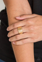 Load image into Gallery viewer, Paparazzi Rough Around The Edges - Gold Ring
