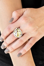 Load image into Gallery viewer, Paparazzi FLUTTER Me Up - Yellow Ring
