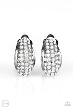 Load image into Gallery viewer, Paparazzi "Revenue Avenue" Black Clip On Earrings Paparazzi Jewelry
