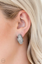 Load image into Gallery viewer, Paparazzi "Revenue Avenue" Black Clip On Earrings Paparazzi Jewelry
