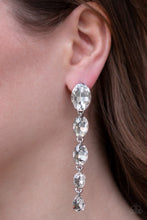Load image into Gallery viewer, Paparazzi Red Carpet Radiance - White Earrings
