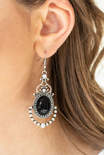Load image into Gallery viewer, Paparazzi CAMEO and Juliet - Black Earrings

