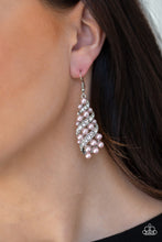 Load image into Gallery viewer, Paparazzi "Ballroom Waltz" Pink Earrings Paparazzi Jewelry
