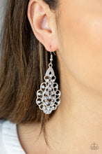 Load image into Gallery viewer, Paparazzi "Sprinkle On The Sparkle" Silver Earrings Paparazzi Jewelry
