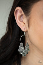 Load image into Gallery viewer, Paparazzi VINTAGE VAULT "Alternative ARTIFACTS" Silver Earrings Paparazzi Jewelry
