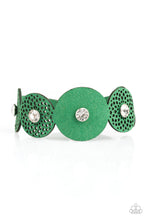Load image into Gallery viewer, Paparazzi VINTAGE VAULT "Poppin Popstar" Green Wrap Bracelet Paparazzi Jewelry
