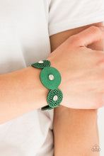 Load image into Gallery viewer, Paparazzi VINTAGE VAULT "Poppin Popstar" Green Wrap Bracelet Paparazzi Jewelry
