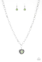 Load image into Gallery viewer, Paparazzi "No Love Lost" Green Necklace &amp; Earring Set Paparazzi Jewelry
