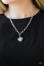 Load image into Gallery viewer, Paparazzi "No Love Lost" Green Necklace &amp; Earring Set Paparazzi Jewelry
