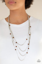 Load image into Gallery viewer, Paparazzi Open For Opulence - Brown Necklace
