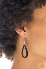Load image into Gallery viewer, Paparazzi "Totally Tonga" Black Necklace &amp; Earring Set Paparazzi Jewelry
