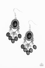 Load image into Gallery viewer, Paparazzi VINTAGE VAULT "Southern Sandstone" Black Earrings Paparazzi Jewelry
