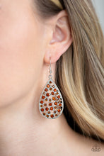 Load image into Gallery viewer, Paparazzi "Call Me Ms. Universe" Brown Earrings Paparazzi Jewelry
