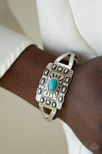Load image into Gallery viewer, Paparazzi "BIG House On The Prairie" Blue Bracelet Paparazzi Jewelry
