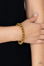 Load image into Gallery viewer, Paparazzi Crystal Candelabras - Brass Bracelet
