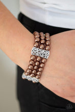 Load image into Gallery viewer, Paparazzi Ritzy Ritz - Brown Bracelet
