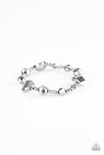 Load image into Gallery viewer, Paparazzi VINTAGE VAULT "Starry-Eyed Elegance" Silver Bracelet Paparazzi Jewelry
