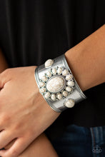 Load image into Gallery viewer, Paparazzi "Room To Roam" White Bracelet Paparazzi Jewelry
