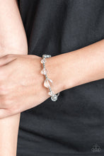 Load image into Gallery viewer, Paparazzi Starry-Eyed Elegance - White Bracelet
