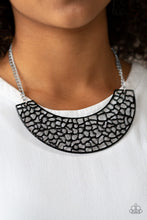 Load image into Gallery viewer, Paparazzi "Powerful Prowl" Black Necklace &amp; Earring Set Paparazzi Jewelry
