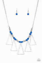 Load image into Gallery viewer, Paparazzi "Terra Nouveau" Blue Necklace &amp; Earring Set Paparazzi Jewelry
