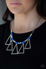 Load image into Gallery viewer, Paparazzi "Terra Nouveau" Blue Necklace &amp; Earring Set Paparazzi Jewelry
