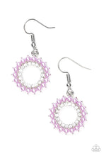 Load image into Gallery viewer, Paparazzi VINTAGE VAULT "A Proper Lady" Purple Earrings Paparazzi Jewelry

