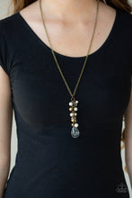 Load image into Gallery viewer, Paparazzi ♥ Teardrop Serenity - Brass ♥  Necklace
