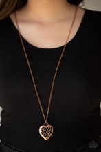 Load image into Gallery viewer, Paparazzi Victorian Valentine - Copper Necklace
