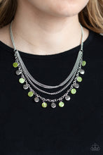 Load image into Gallery viewer, Paparazzi VINTAGE VAULT "Beach Flavor" Green Necklace &amp; Earring Set Paparazzi Jewelry
