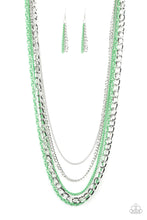 Load image into Gallery viewer, Paparazzi VINTAGE VAULT "Industrial Vibrance" Green Necklace &amp; Earring Set Paparazzi Jewelry
