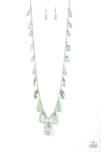 Load image into Gallery viewer, Paparazzi "GLOW And Steady Wins The Race" Green Necklace &amp; Earring Set Paparazzi Jewelry

