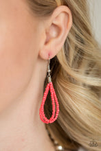 Load image into Gallery viewer, Paparazzi Savannah Surfin - Orange Necklace

