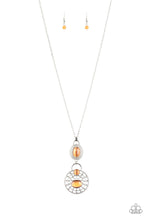 Load image into Gallery viewer, Paparazzi VINTAGE VAULT "Hook, Vine and Sinker" Orange Necklace &amp; Earring Set Paparazzi Jewelry
