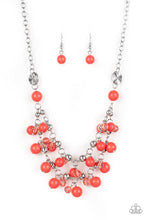 Load image into Gallery viewer, Paparazzi VINTAGE VAULT "Seaside Soiree" Orange Necklace &amp; Earring Set Paparazzi Jewelry
