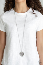 Load image into Gallery viewer, Paparazzi Victorian Valentine - Silver Necklace
