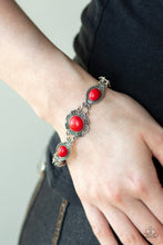 Load image into Gallery viewer, Paparazzi Serenely Southern - Red Bracelet

