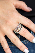 Load image into Gallery viewer, Paparazzi VINTAGE VAULT "Pop Rival" Brown Ring Paparazzi Jewelry
