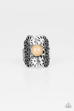 Load image into Gallery viewer, Paparazzi VINTAGE VAULT "Flower Shower" Brown Ring Paparazzi Jewelry
