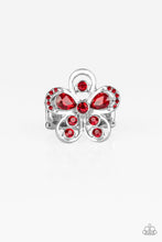 Load image into Gallery viewer, Paparazzi "Gardens Of Grandeur" Red Ring Paparazzi Jewelry
