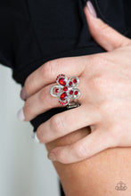 Load image into Gallery viewer, Paparazzi "Gardens Of Grandeur" Red Ring Paparazzi Jewelry
