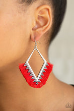 Load image into Gallery viewer, Paparazzi When In Peru - Red Earrings
