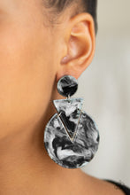 Load image into Gallery viewer, Paparazzi Head Under WATERCOLORS - Black Earrings
