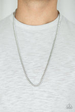 Load image into Gallery viewer, Paparazzi First Rule Of Fight Club - Silver Necklace
