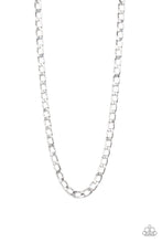Load image into Gallery viewer, Paparazzi "Big Win" Silver Mens Necklace Unisex Paparazzi Jewelry
