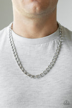 Load image into Gallery viewer, Paparazzi "Big Win" Silver Mens Necklace Unisex Paparazzi Jewelry
